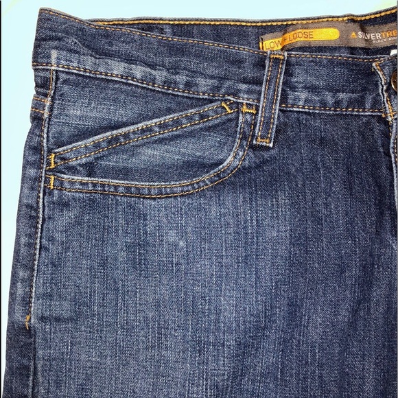 Men's Levi's Silver tap low and loose jeans dark wash - Picture 6 of 13